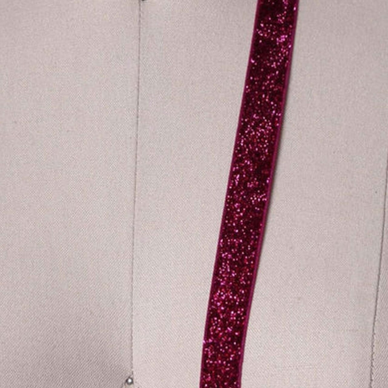 2 Yards Magenta Glitter Elastic Trim 5/8" Shiny Stretch for Headbands & Crafts
